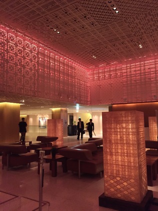 The lobby of our Kyoto hotel.